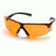 Pyramex Onix Safety Glasses - Orange Lens, Black Frame SB4940S