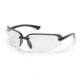 Pyramex Protocol Safety Glasses, Black Frame, Clear Lens SB6210D