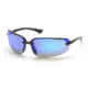 Pyramex Protocol Safety Glasses, Black Frame, Ice Blue Mirror Lens SB6265D