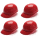 Pyramex Ridgeline Bump Cap,Red, Pack of 4