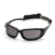 Pyramex PMXCEL Safety Glasses Shiny Black Frame, Gray Anti-Fog Lens, Polarized SB7321DT