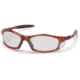 Pyramex Solara Safety Glasses - Clear Lens, Trans Orange Frame STO4310D