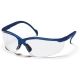 Pyramex Venture II Safety Glasses - Clear Lens, Metallic Blue Frame