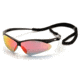 Pyramex Wildfire Safety Glasses, Ice Orange Mirror Lenses with Cord SB6345SP