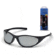 Pyramex Zone II Safety Eyewear - Silver Mirror Lens, Matte Black Frame SB3370E3