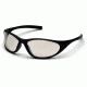 Pyramex Zone II Safety Glasses - Indoor/Outdoor Mirror Lens, Matte Black Frame SB3380E