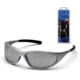 Pyramex Zone II Safety Glasses - Silver Mirror Lens, Silver Frame SS3370E3