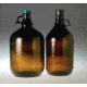 Qorpak Amber Glass Jugs, Qorpak GLC-02065 With 14B White Rubber-Lined Cap