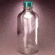 Qorpak Boston Round Bottles, Narrow Mouth, Qorpak 7717 With Pulp/Vinyl-Lined Black Phenolic Cap