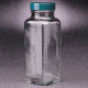 Qorpak French Square Bottles, Wide Mouth, Qorpak 7905 With Fluoropolymer Resin-Lined Green Thermoset Cap