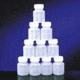 Qorpak Round Bottles, High-Density Polyethylene, Wide Mouth 7307G