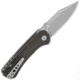 QSP Knife Kestrel Linerlock Brown Mic