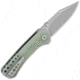 QSP Knife Kestrel Linerlock Jade G10