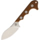 QSP Knife Neckmuk Neck Knife Brown, 2.88" satin finish D2 tool steel blade, Brown G10 handle, QS125-B