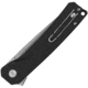 QSP Knife Osprey XL Button Lock Black