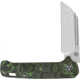 QSP Knife Penguin Jungle CF Folding Knife, 4in Closed, 3in Stonewash CPM-20CV SS Blade, Jungle Fat Carbon Fiber Handle, QS130SJE1