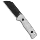 Qsp QSP Baby Penguin Fixed Blade Knife Aluminum Foil G-10 2.5" Black SW 14C28N, Silver, 14C28N, adult, BHQ-223294