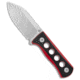 Qsp QSP Canary Neck Knife Fixed Blade Black/Red G-10 2.5" SW, Red/Yellow, Sandvik 14C28N, adult, BHQ-175583