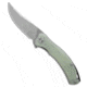 Qsp QSP Walrus Trailing Point Liner Lock Knife Jade G-10 3.4" Stonewash D2, Jade, D2, adult, BHQ-192728