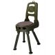 Quake The Stag Swivel Hunting Stool With Back Rest 90000-9