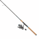 Quantum Benchmark Spinning Reel and Rod Combo, 7ft, 1-PC, Medium-Light, Fast Rod, Graphite Composite Blank, SZ 3000 Reel, 5+1 Bearings, 6.2-1 Ratio, Silver/Blue, BK3000701ML815.P2