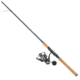 Quantum Benchmark Spinning Reel and Rod Combo, 7ft, 1-PC, Medium, Fast Rod, Graphite Composite Blank, SZ 4000 Reel, 5+1 Bearings, 6.2-1 Ratio, Silver/Blue, BK4000701M1017.P2