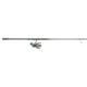 Quantum Benchmark Spinning Reel and Rod Combo, 9ft, 2-PC, Med-Heavy, Moderate-Fast Rod, Graphite Composite Blank, SZ 6000 Reel, 5+1 Bearings, 5.6-1 Ratio, Silver/Blue, BK6000902MH1530.P2