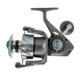Quantum Benchmark Spinning Reel and Rod Combo, 7ft, 1-PC, Med-Heavy, Moderate-Fast Rod, Graphite Composite Blank, SZ 6000 Reel, 5+1 Bearings, 5.6-1 Ratio, Silver/Blue, BK6000701MH1225.P2