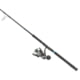Quantum Benchmark Spinning Reel and Rod Combo, 7ft, 1-PC, Med-Heavy, Moderate-Fast Rod, Graphite Composite Blank, SZ 6000 Reel, 5+1 Bearings, 5.6-1 Ratio, Silver/Blue, BK6000701MH1225.P2