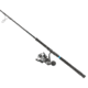 Quantum Benchmark Spinning Reel and Rod Combo, 7ft, 1-PC, Med-Heavy, Moderate-Fast Rod, Graphite Composite Blank, SZ 6000 Reel, 5+1 Bearings, 5.6-1 Ratio, Silver/Blue, BK6000701MH1225.P2
