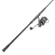 Quantum Benchmark Spinning Reel and Rod Combo, 10ft, 2-PC, Heavy, Moderate-Fast Rod, Graphite Composite Blank, SZ 8000 Reel, 5+1 Bearings, 4.7-1 Ratio, Silver/Blue, BK8000102H2040.P2