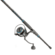 Quantum Benchmark Spinning Reel and Rod Combo, 10ft, 2-PC, Heavy, Moderate-Fast Rod, Graphite Composite Blank, SZ 8000 Reel, 5+1 Bearings, 4.7-1 Ratio, Silver/Blue, BK8000102H2040.P2