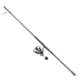 Quantum Benchmark Spinning Reel and Rod Combo, 10ft, 2-PC, Heavy, Moderate-Fast Rod, Graphite Composite Blank, SZ 8000 Reel, 5+1 Bearings, 4.7-1 Ratio, Silver/Blue, BK8000102H2040.P2