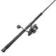 Quantum Benchmark Spinning Reel and Rod Combo, 7ft, 1-PC, Heavy, Moderate-Fast Rod, Graphite Composite Blank, SZ 8000 Reel, 5+1 Bearings, 4.7-1 Ratio, Silver/Blue, BK8000701H1530.P2