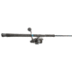 Quantum Benchmark Spinning Reel and Rod Combo, 7ft, 1-PC, Heavy, Moderate-Fast Rod, Graphite Composite Blank, SZ 8000 Reel, 5+1 Bearings, 4.7-1 Ratio, Silver/Blue, BK8000701H1530.P2