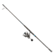 Quantum Benchmark Spinning Reel and Rod Combo, 7ft, 1-PC, Heavy, Moderate-Fast Rod, Graphite Composite Blank, SZ 8000 Reel, 5+1 Bearings, 4.7-1 Ratio, Silver/Blue, BK8000701H1530.P2