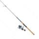 Quantum Strive Spinning Reel and Rod Combo, 7ft, 1-PC, Medium-Light, Fast Rod, Graphite Composite Blank, SZ 3000 Reel, 4+1 Bearings, 6.2-1 Ratio, Silver/Blue, SV3000701ML815.P2