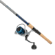 Quantum Strive Spinning Reel and Rod Combo, 7ft, 1-PC, Medium, Fast Rod, Graphite Composite Blank, SZ 4000 Reel, 4+1 Bearings, 6.2-1 Ratio, Silver/Blue, SV4000701M1017.P2