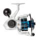 Quantum Strive Spinning Reel and Rod Combo, 8ft, 2-PC, Medium-Heavy, Moderate-Fast Rod, Graphite Composite Blank, SZ 5000 Reel, 4+1 Bearings, 5.6-1 Ratio, Silver/Blue, SV5000802MH1225.P2