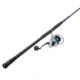 Quantum Strive Spinning Reel and Rod Combo, 9ft, 2-PC, Medium-Heavy, Moderate-Fast Rod, Graphite Composite Blank, SZ 6000 Reel, 4+1 Bearings, 5.6-1 Ratio, Silver/Blue, SV6000902MH1530.P2