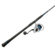 Quantum Strive Spinning Reel and Rod Combo, 9ft, 2-PC, Medium-Heavy, Moderate-Fast Rod, Graphite Composite Blank, SZ 6000 Reel, 4+1 Bearings, 5.6-1 Ratio, Silver/Blue, SV6000902MH1530.P2
