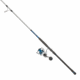 Quantum Strive Spinning Reel and Rod Combo, 9ft, 2-PC, Medium-Heavy, Moderate-Fast Rod, Graphite Composite Blank, SZ 6000 Reel, 4+1 Bearings, 5.6-1 Ratio, Silver/Blue, SV6000902MH1530.P2