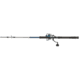 Quantum Strive Spinning Reel and Rod Combo, 7ft, 1-PC, Medium-Heavy, Moderate-Fast Rod, Graphite Composite Blank, SZ 6000 Reel, 4+1 Bearings, 5.6-1 Ratio, Silver/Blue, SV6000701MH1225.P2