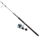 Quantum Strive Spinning Reel and Rod Combo, 7ft, 1-PC, Medium-Heavy, Moderate-Fast Rod, Graphite Composite Blank, SZ 6000 Reel, 4+1 Bearings, 5.6-1 Ratio, Silver/Blue, SV6000701MH1225.P2