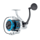 Quantum Strive Spinning Reel and Rod Combo, 7ft, 1-PC, Heavy, Moderate-Fast Rod, Graphite Composite Blank, SZ 8000 Reel, 4+1 Bearings, 4.7-1 Ratio, Silver/Blue, SV8000701H1530.P2