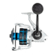 Quantum Strive Spinning Reel and Rod Combo, 7ft, 1-PC, Heavy, Moderate-Fast Rod, Graphite Composite Blank, SZ 8000 Reel, 4+1 Bearings, 4.7-1 Ratio, Silver/Blue, SV8000701H1530.P2