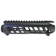 Quarter Circle 10 F-1 Skeletonized Rear Charging Upper Receiver, Black Anodized QC-F1USK-S