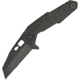 Quartermaster Biff Tannen Limo Tint Folding Knife,3in,Wharncliffe, Black Handle QTRQSE10LT
