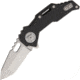 Quartermaster Templeton Folding Knife,2.75in,Tanto,Stonewash,Titanium Handle QTR3F