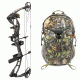 Quest Forge Bow Pkg., RT Xtra 26-30.5 in. 70 lb. RH, FO.PKG.R.29.70-XTBK W/ Vanguard L Hunting Backpack-Realtree Camo